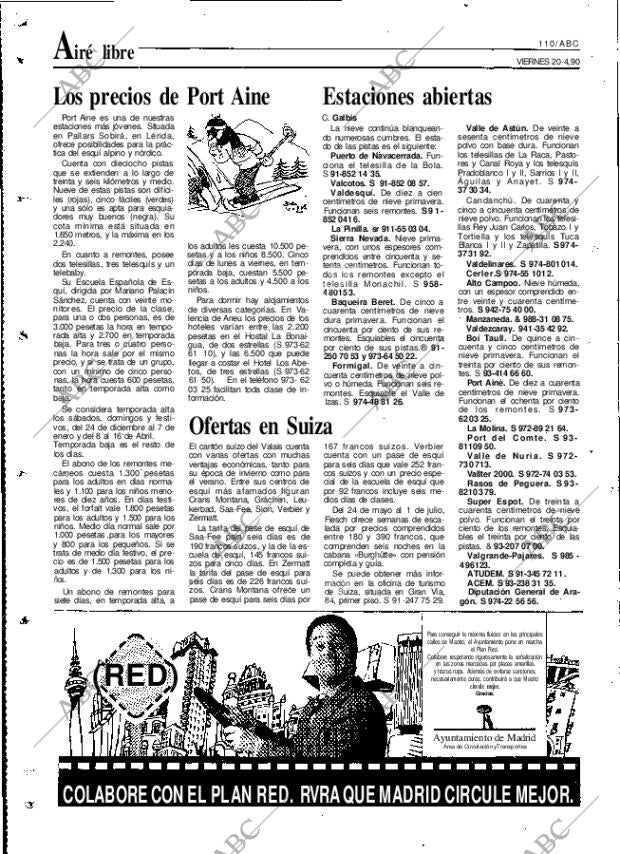 ABC MADRID 20-04-1990 página 110