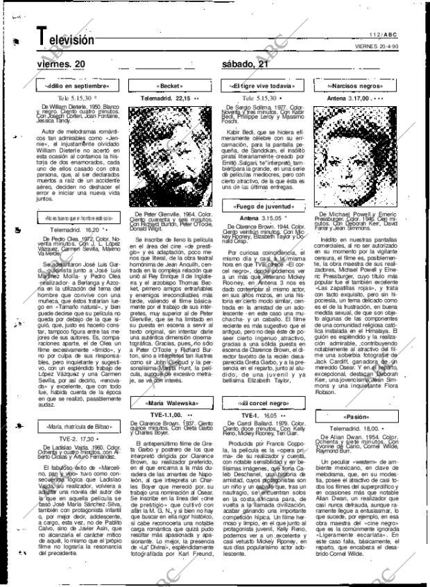 ABC MADRID 20-04-1990 página 112