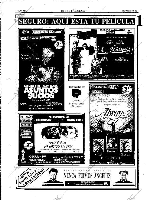 ABC MADRID 20-04-1990 página 120