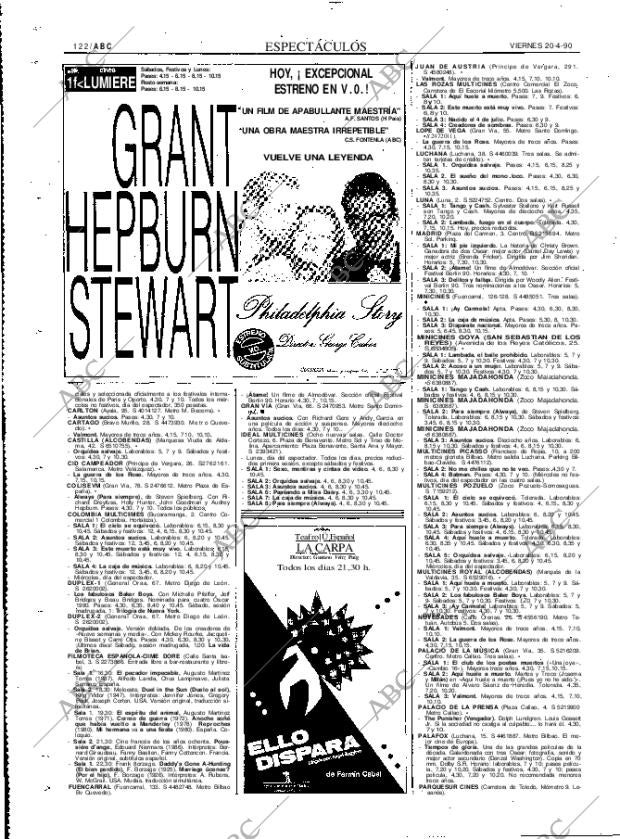 ABC MADRID 20-04-1990 página 122
