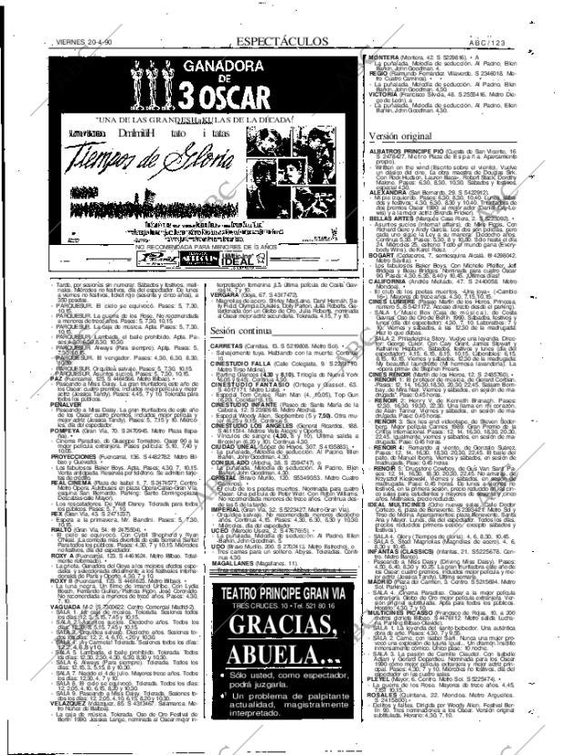 ABC MADRID 20-04-1990 página 123