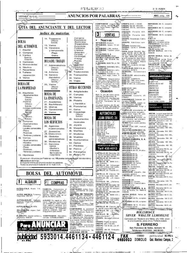 ABC MADRID 20-04-1990 página 129