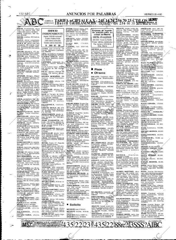 ABC MADRID 20-04-1990 página 132