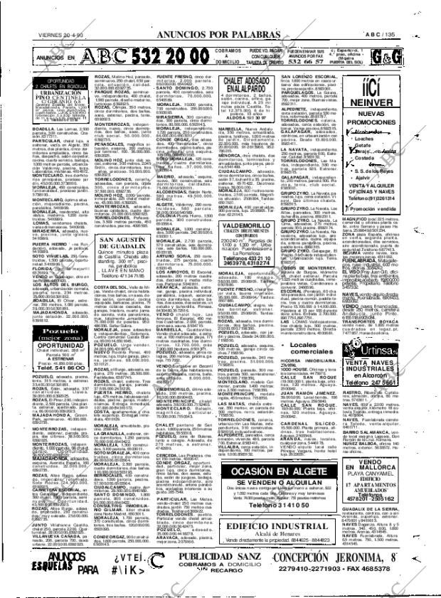 ABC MADRID 20-04-1990 página 135