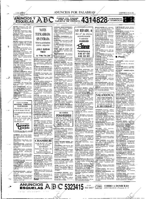 ABC MADRID 20-04-1990 página 136