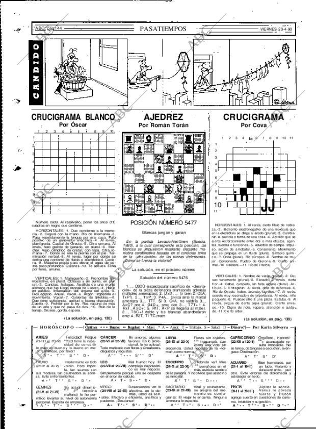 ABC MADRID 20-04-1990 página 144