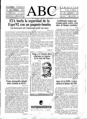 ABC MADRID 20-04-1990 página 17