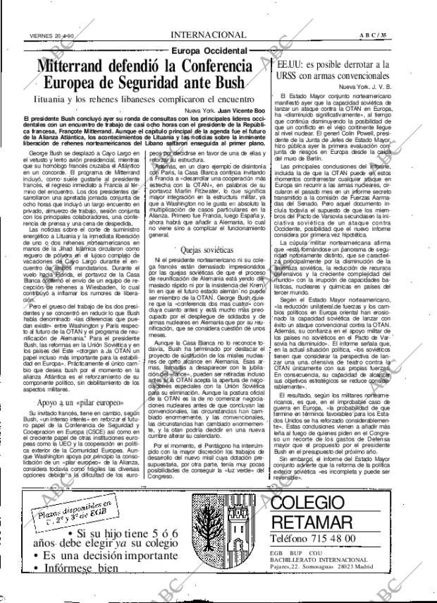ABC MADRID 20-04-1990 página 35