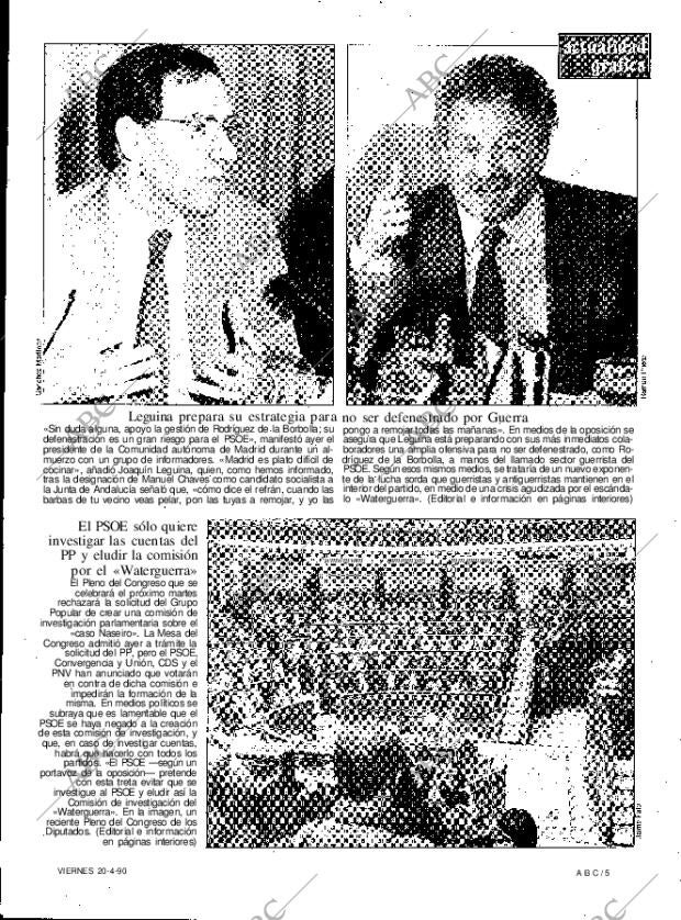ABC MADRID 20-04-1990 página 5