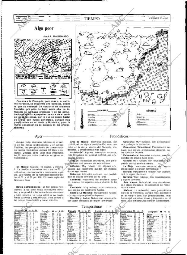 ABC MADRID 20-04-1990 página 54