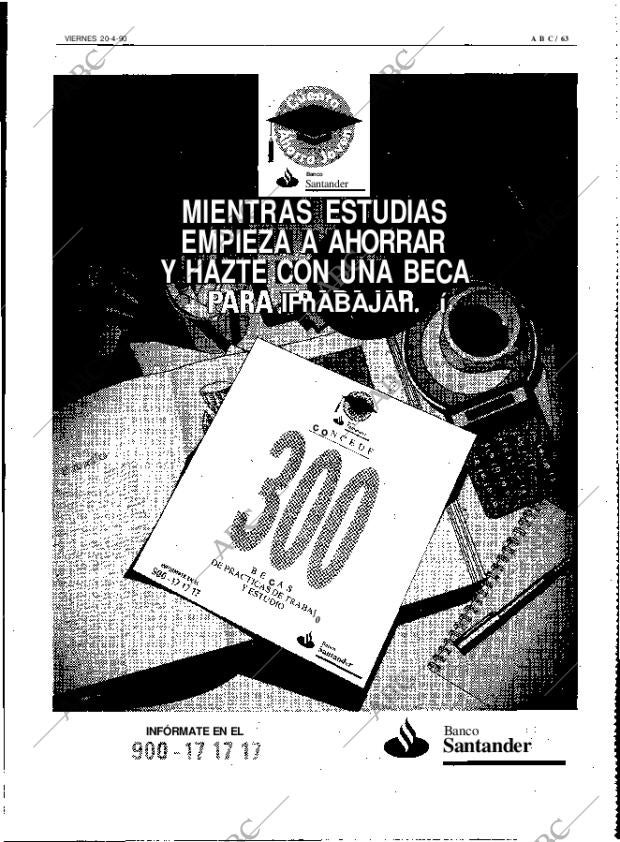 ABC MADRID 20-04-1990 página 63