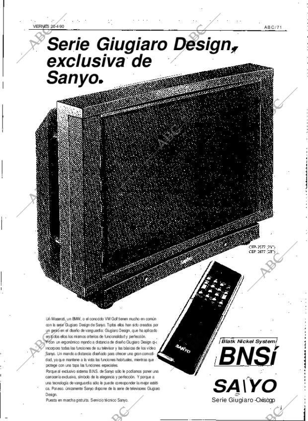 ABC MADRID 20-04-1990 página 71