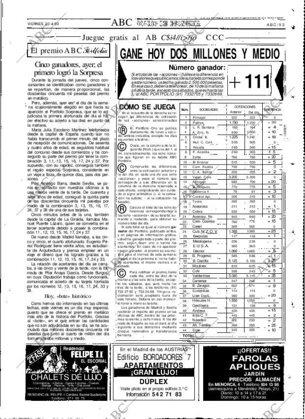 ABC MADRID 20-04-1990 página 93