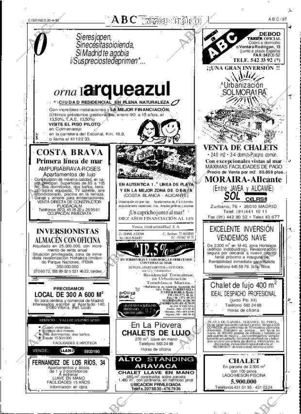 ABC MADRID 20-04-1990 página 97