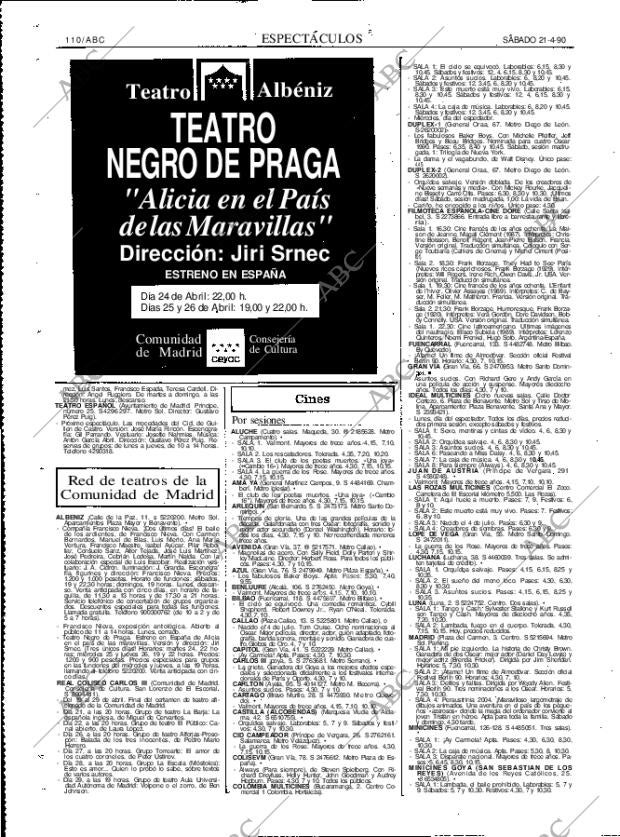 ABC MADRID 21-04-1990 página 110