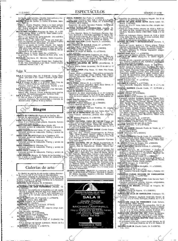 ABC MADRID 21-04-1990 página 112