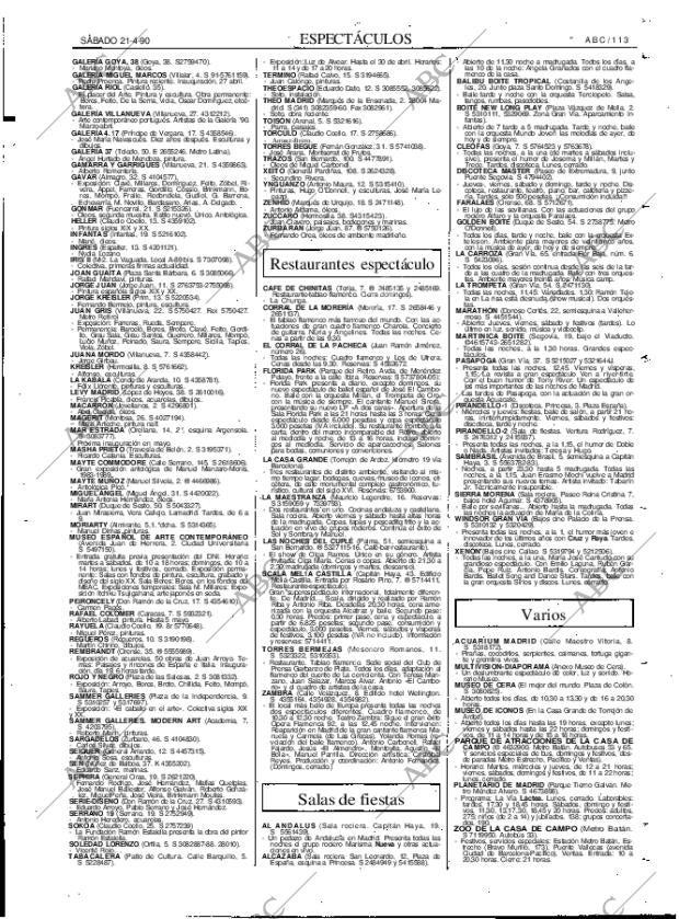 ABC MADRID 21-04-1990 página 113