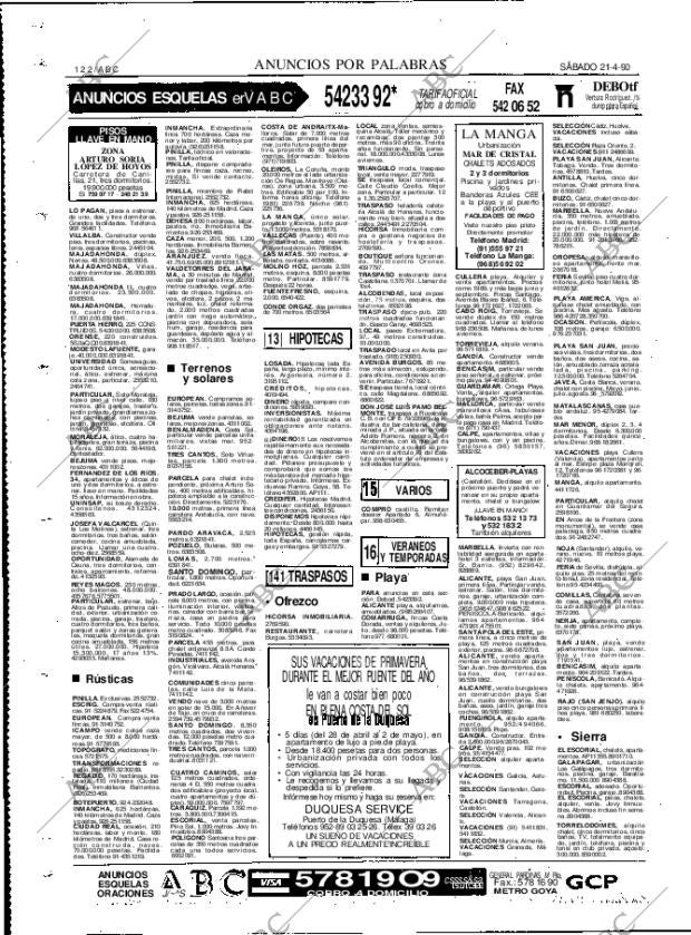 ABC MADRID 21-04-1990 página 122