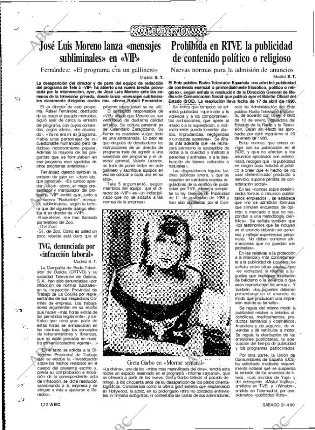 ABC MADRID 21-04-1990 página 132
