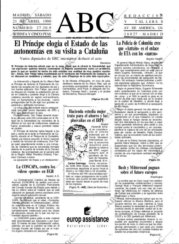 ABC MADRID 21-04-1990 página 17