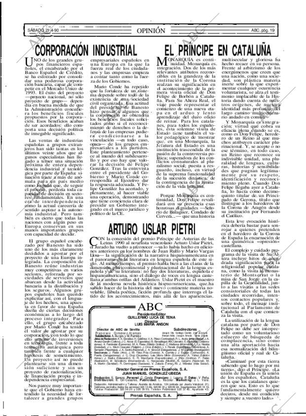 ABC MADRID 21-04-1990 página 19
