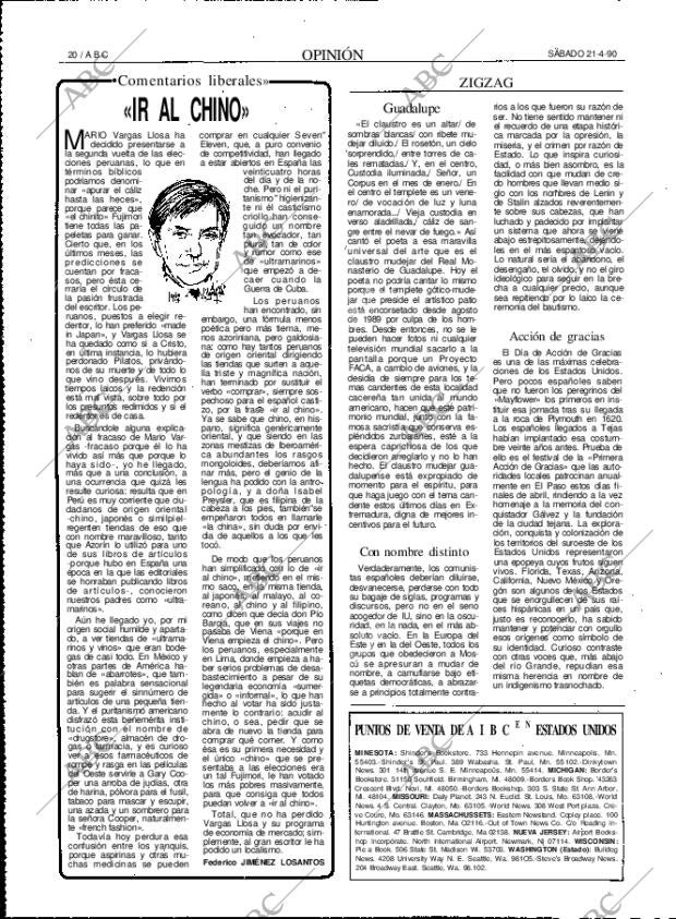 ABC MADRID 21-04-1990 página 20