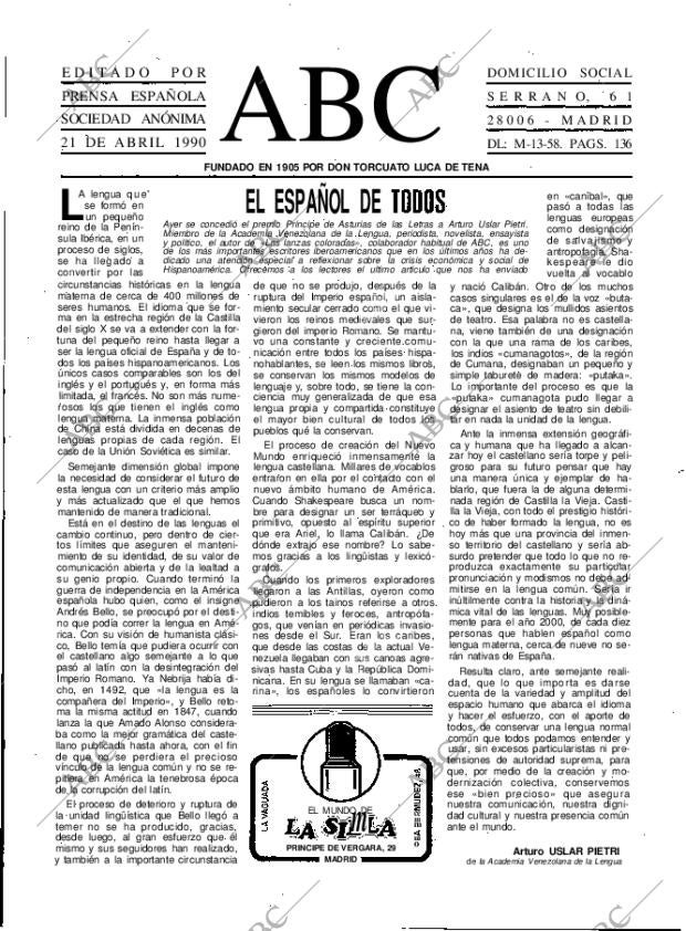 ABC MADRID 21-04-1990 página 3