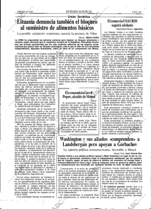 ABC MADRID 21-04-1990 página 35