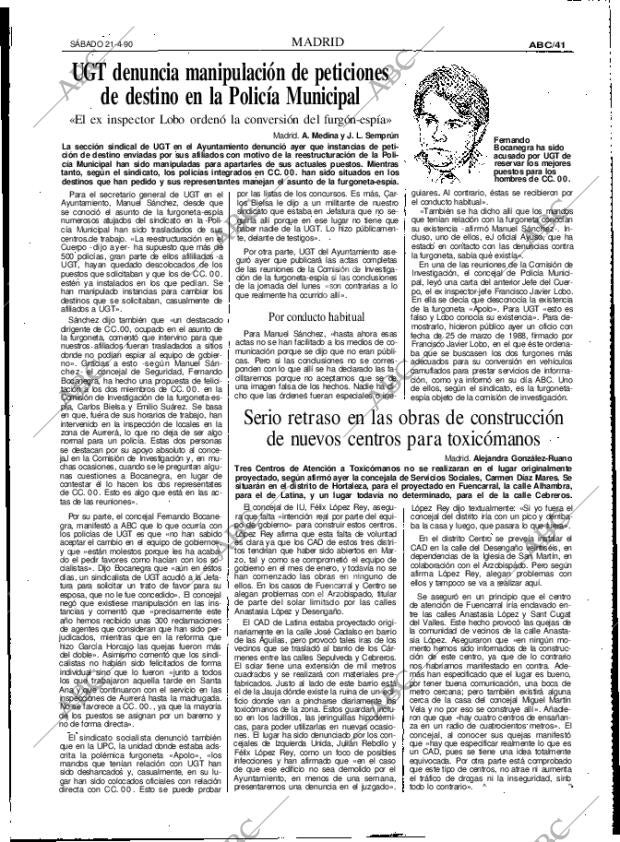 ABC MADRID 21-04-1990 página 41
