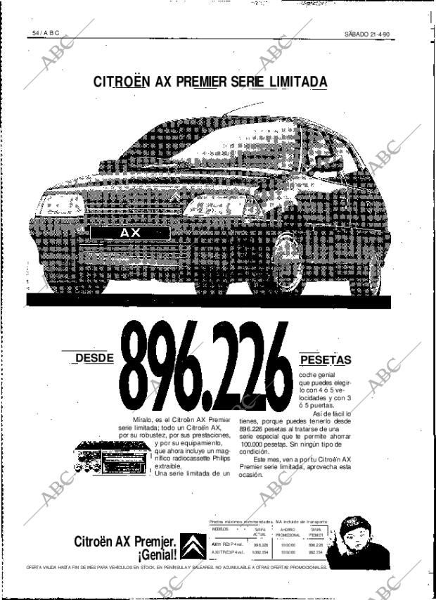 ABC MADRID 21-04-1990 página 54