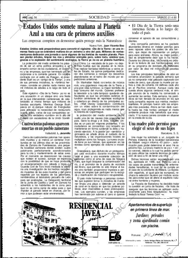 ABC MADRID 21-04-1990 página 56