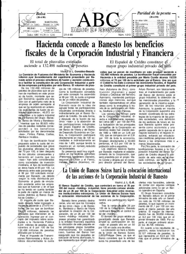 ABC MADRID 21-04-1990 página 77