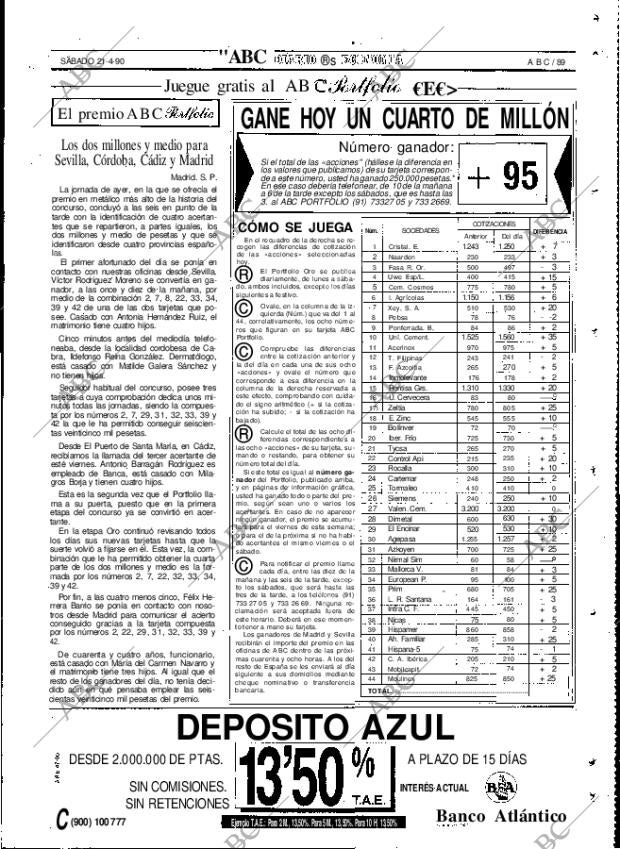 ABC MADRID 21-04-1990 página 89