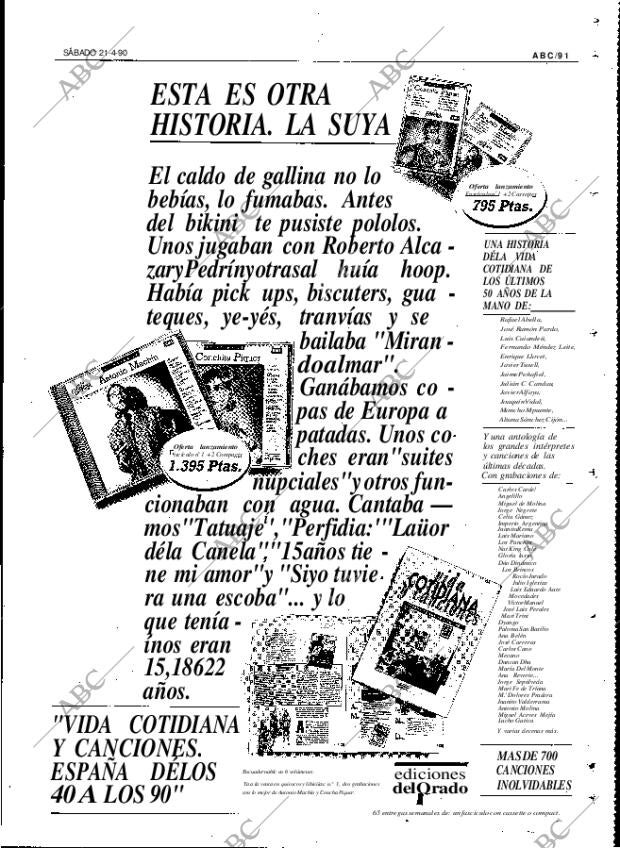 ABC MADRID 21-04-1990 página 91