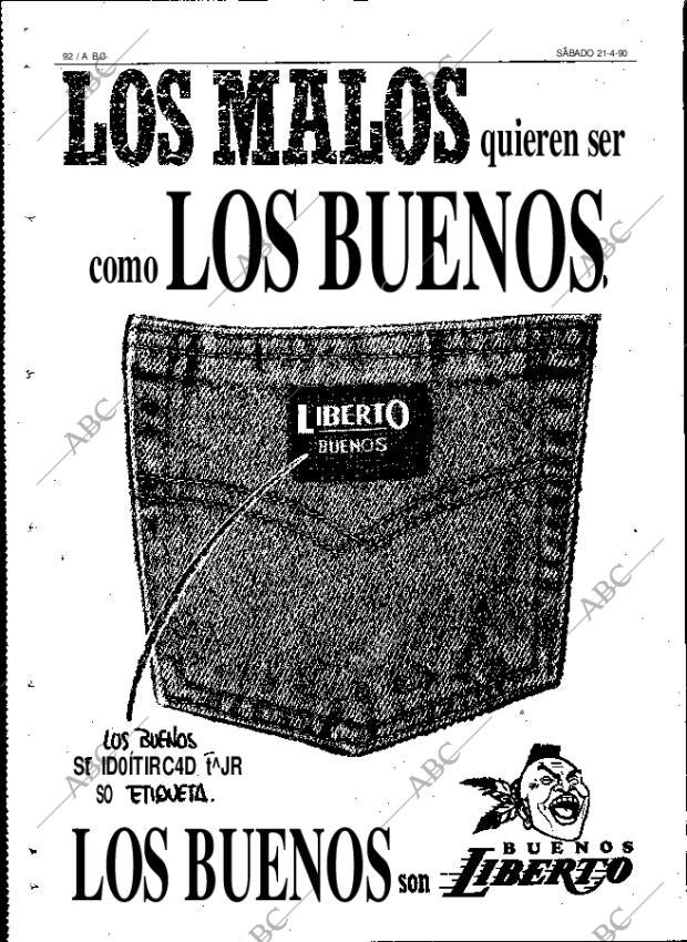 ABC MADRID 21-04-1990 página 92