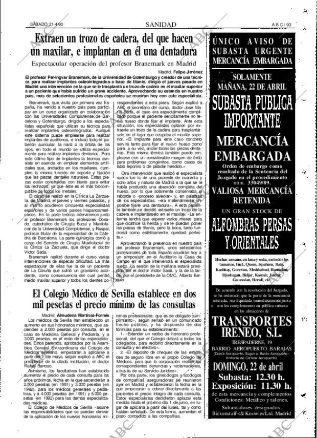 ABC MADRID 21-04-1990 página 93