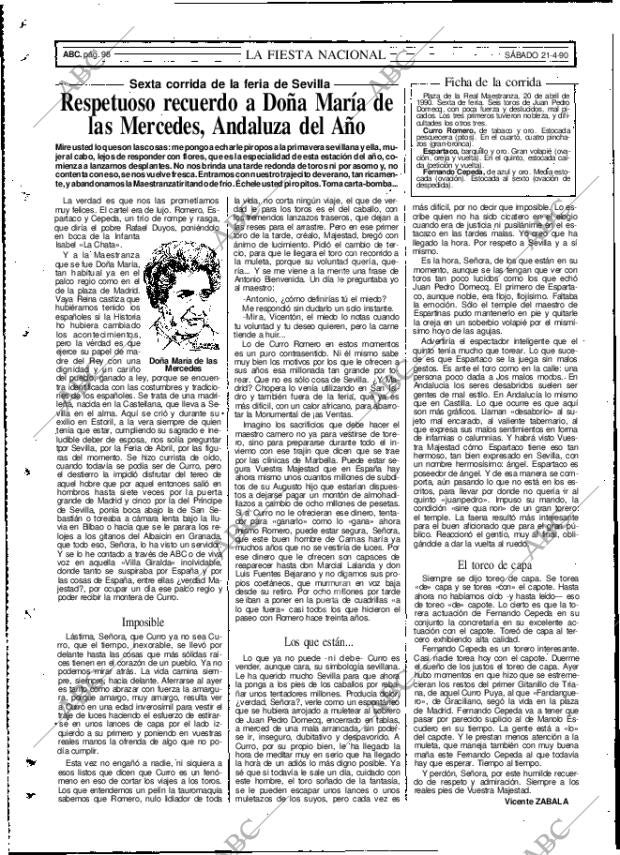 ABC MADRID 21-04-1990 página 98