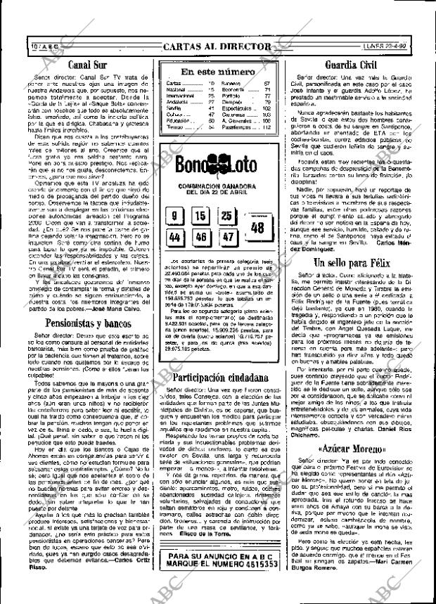 ABC SEVILLA 23-04-1990 página 10