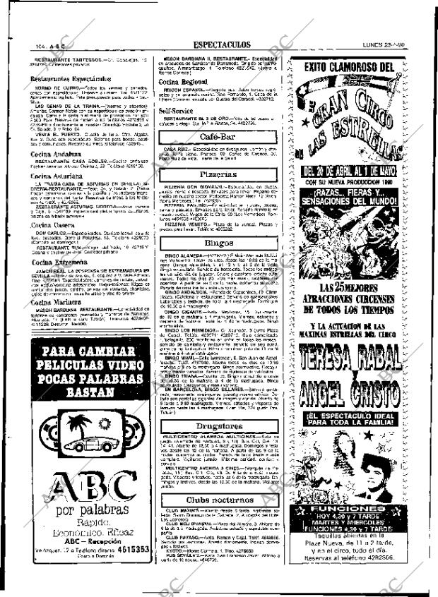 ABC SEVILLA 23-04-1990 página 104