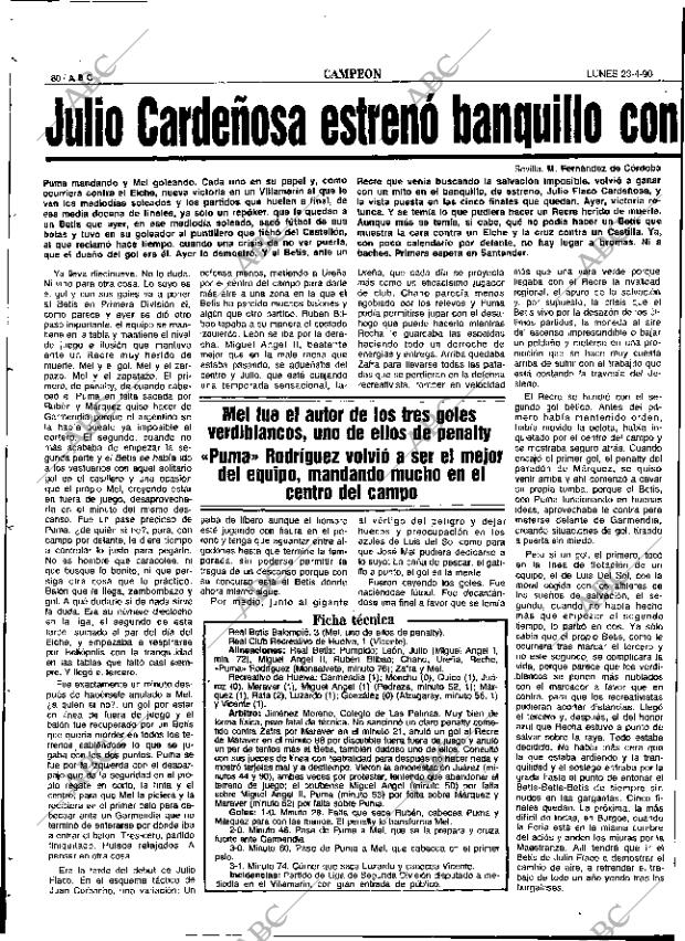 ABC SEVILLA 23-04-1990 página 80