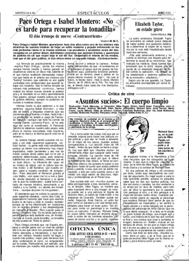 ABC MADRID 24-04-1990 página 103