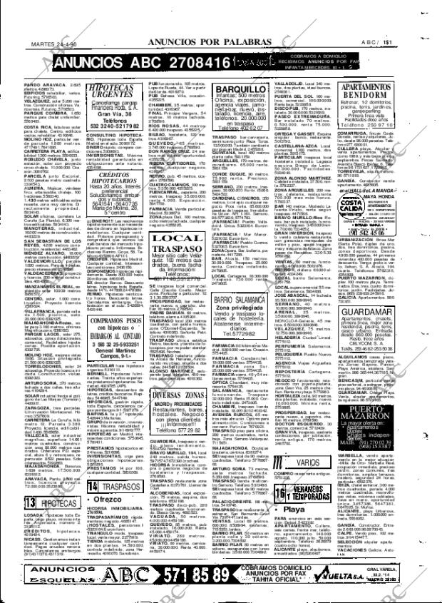 ABC MADRID 24-04-1990 página 131