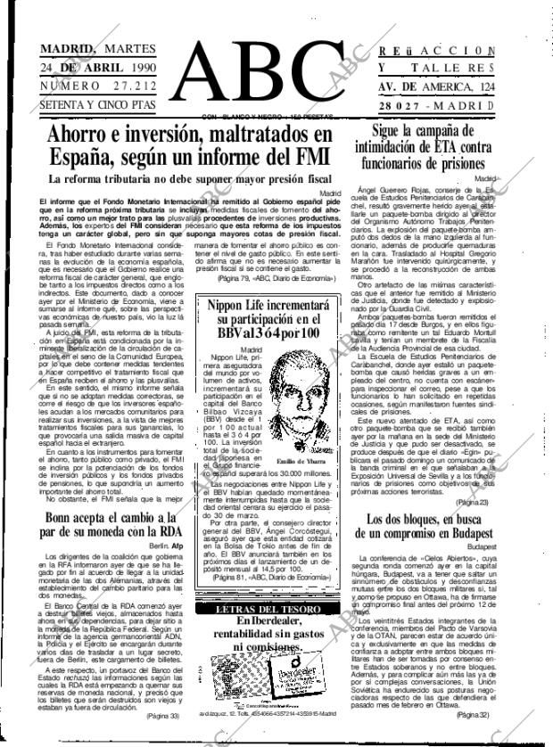 ABC MADRID 24-04-1990 página 15