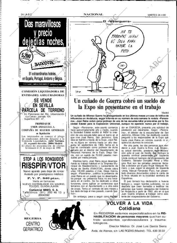 ABC MADRID 24-04-1990 página 24