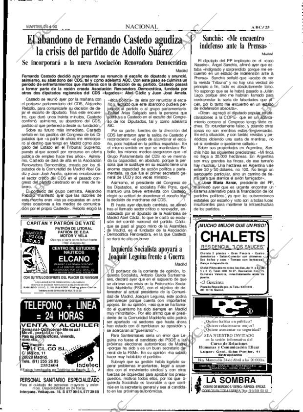 ABC MADRID 24-04-1990 página 25