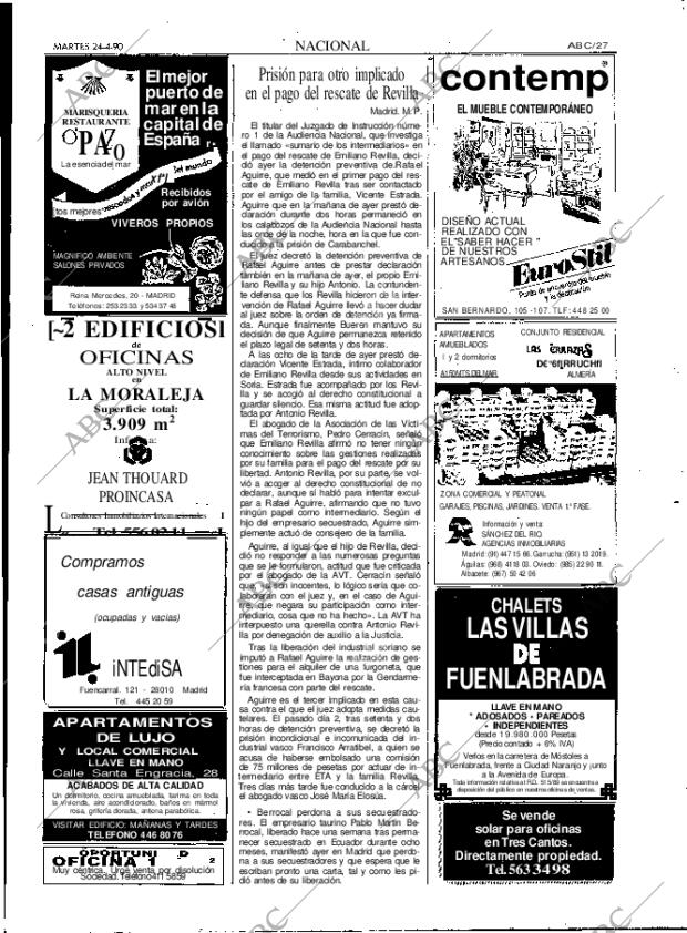 ABC MADRID 24-04-1990 página 27
