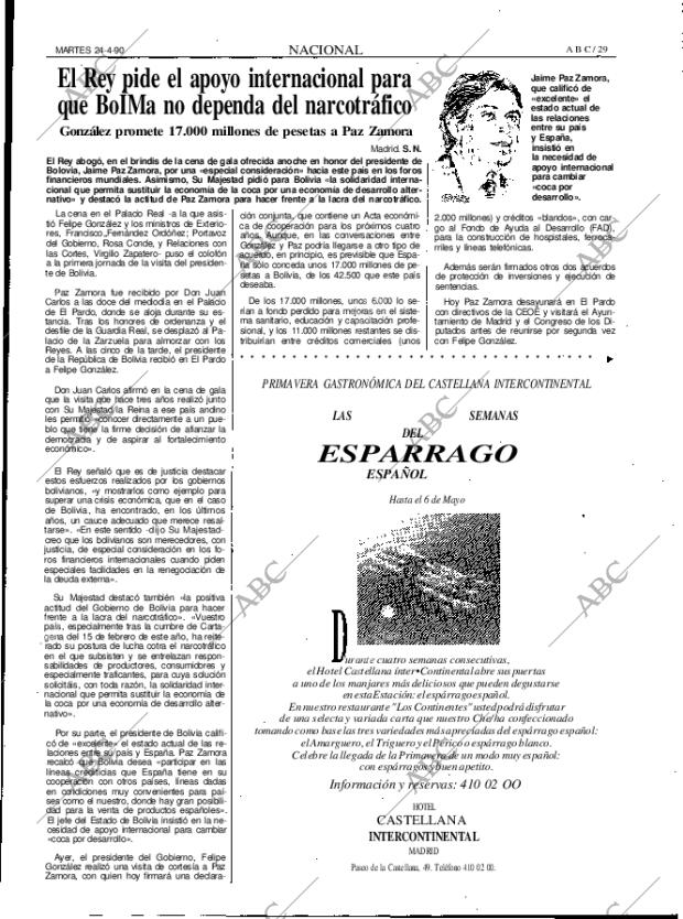 ABC MADRID 24-04-1990 página 29