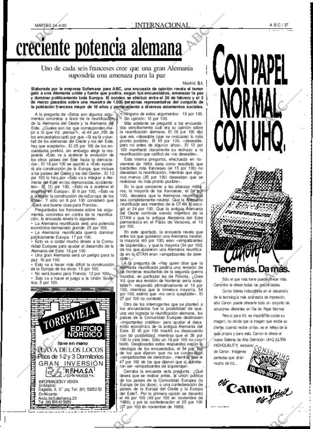 ABC MADRID 24-04-1990 página 37