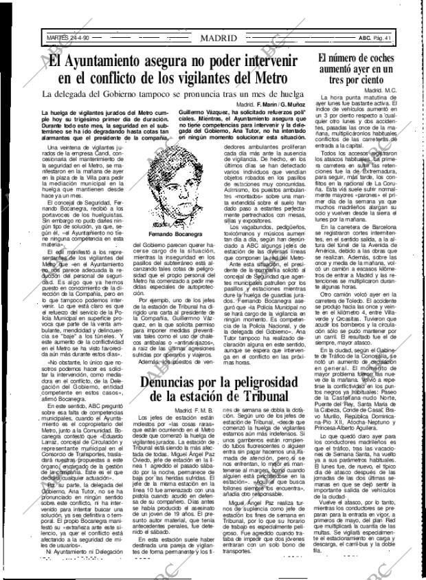 ABC MADRID 24-04-1990 página 41