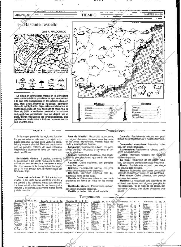 ABC MADRID 24-04-1990 página 52